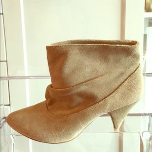 Tan Suede Booties